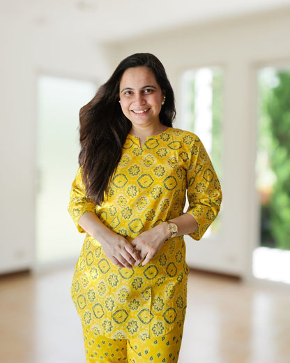 Mustard Mint Co-ord Set